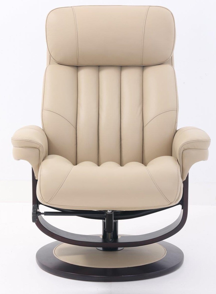 Leather shop pedestal recliners